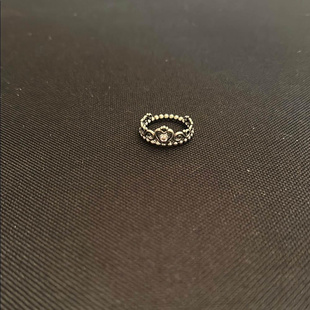 Pandora Princess Tiara Crown Ring Sterling Silver Ring